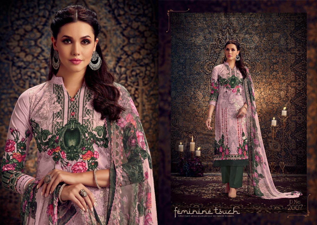 Razia By  Radhika Fashion Cambric Printed Dress Materials Wholesale Supplier Surat