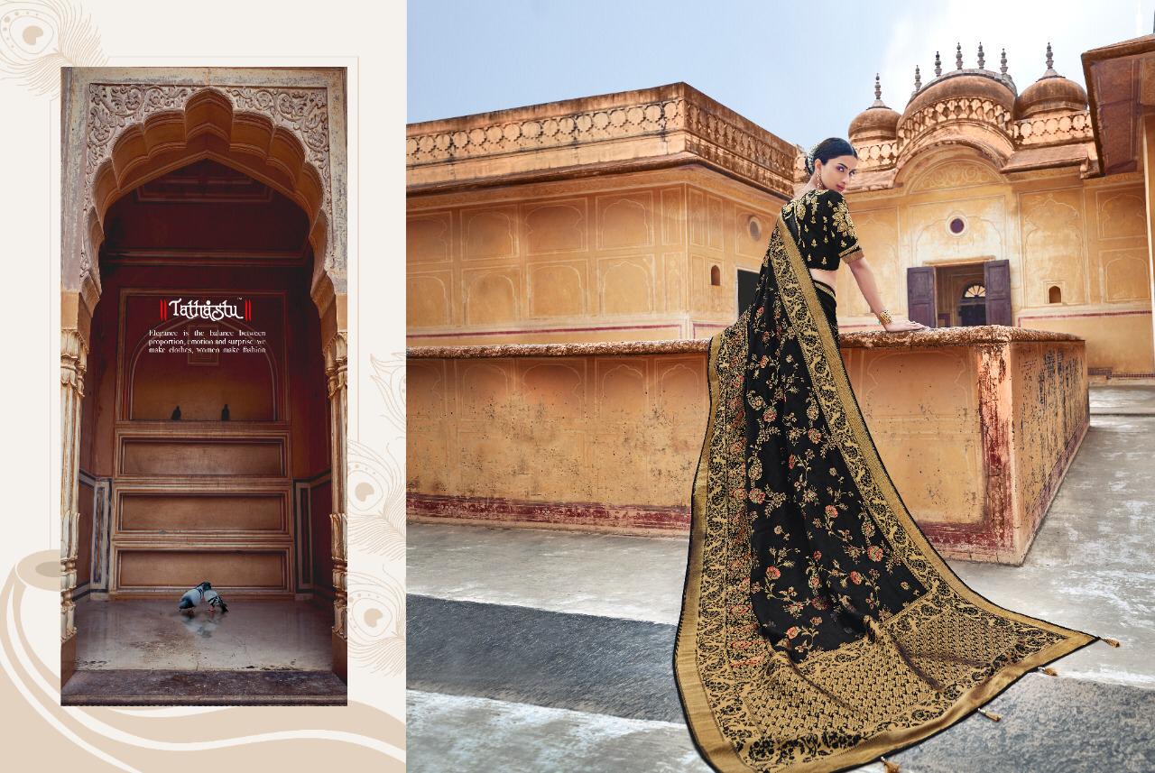 Tathastu Series 3501 To 3509 Silk Designer Occasion Wear Sarees Set And Single Wholesale Supplier An...