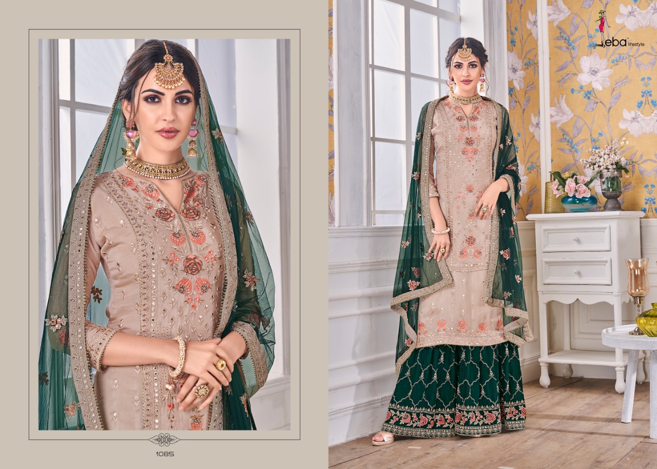 Hurma Vol 16 By Eba Lifestyle Series 1084 Designer Party Wear Suits Wholesale Supplier Gujarat