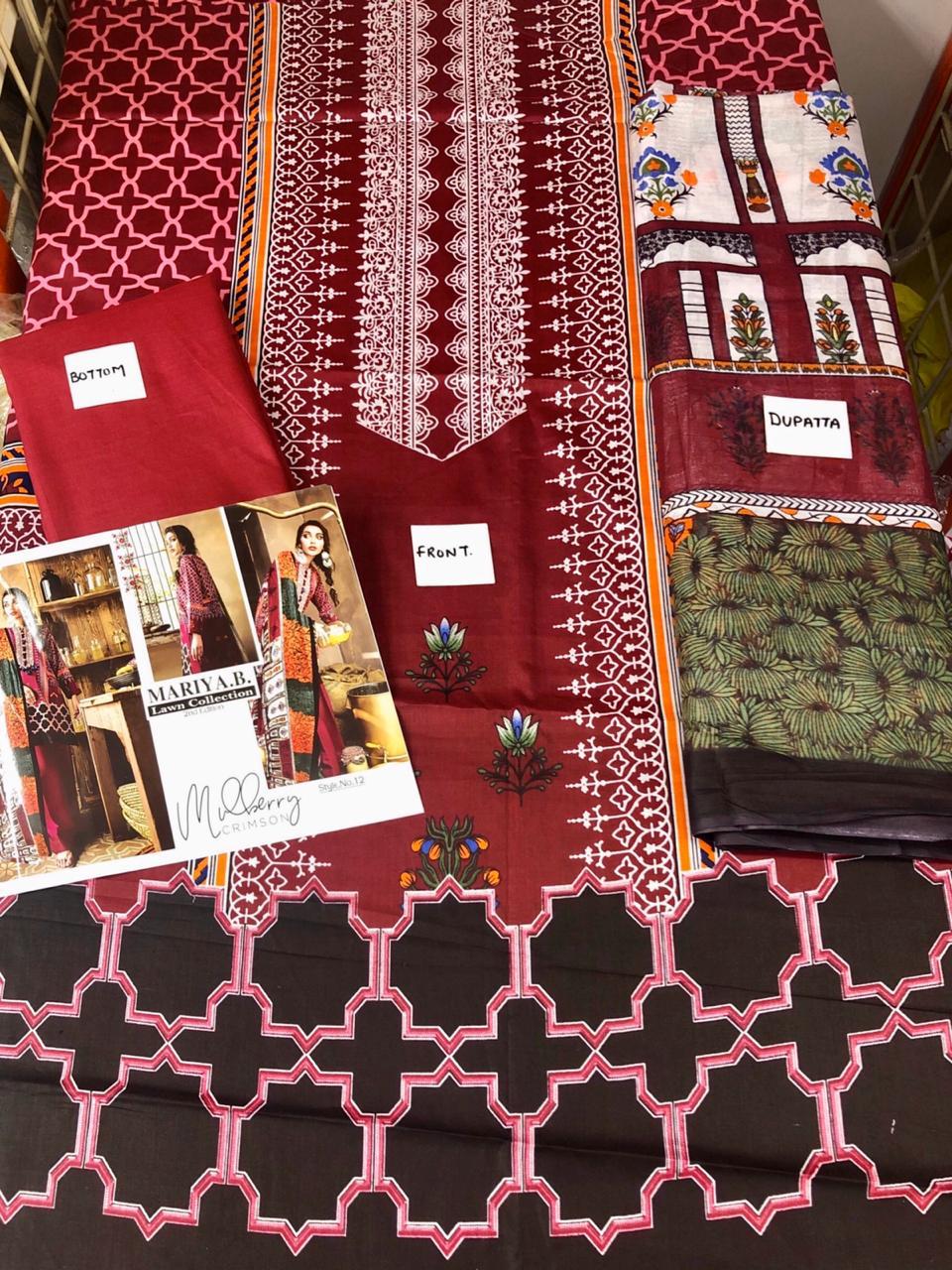 Mariya B Lawn Collection 2nd Edition Lawn Dress Materials Wholesale Supplier Surat