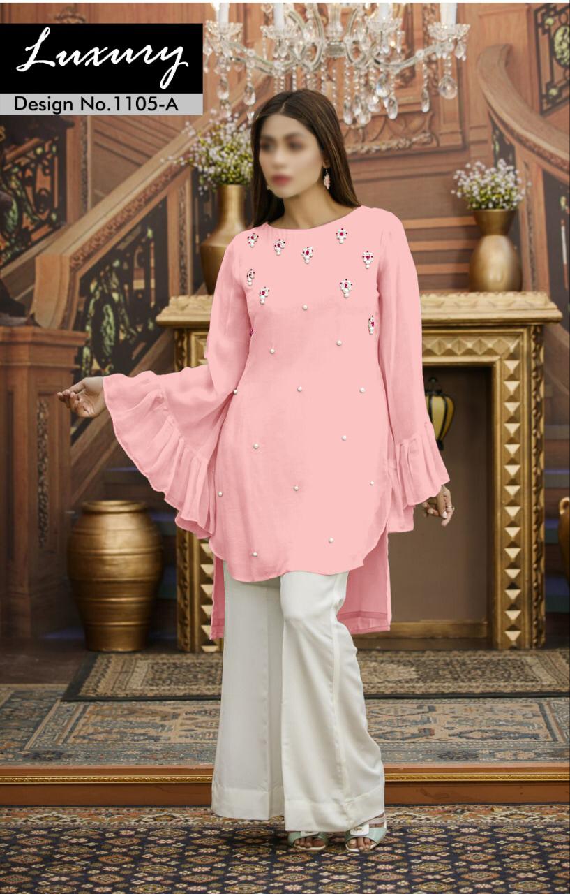 Luxury Pret Collection 1105 Kurtis With Bottom Wholesale Supplier And Dealer Surat