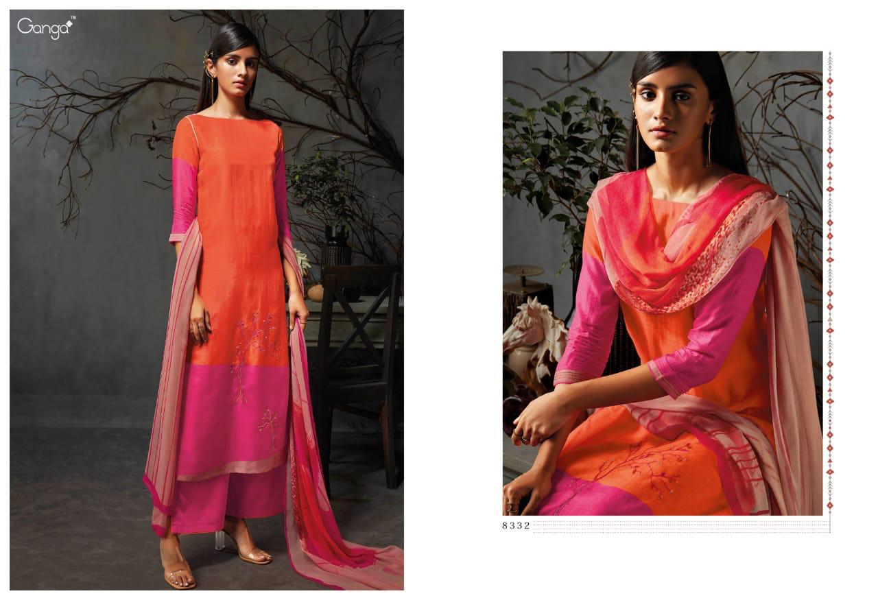 Avisa By Ganga Series 8331 To 8339 Designer Party Wear Suits Wholesale Supplier Surat