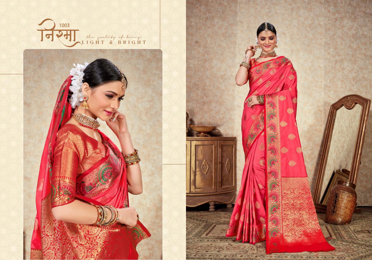 Mrugnayani Silk By Raj Tex Series 1001 To 1006 Silk Designer Occasion Wear Sarees Set And Single Who...