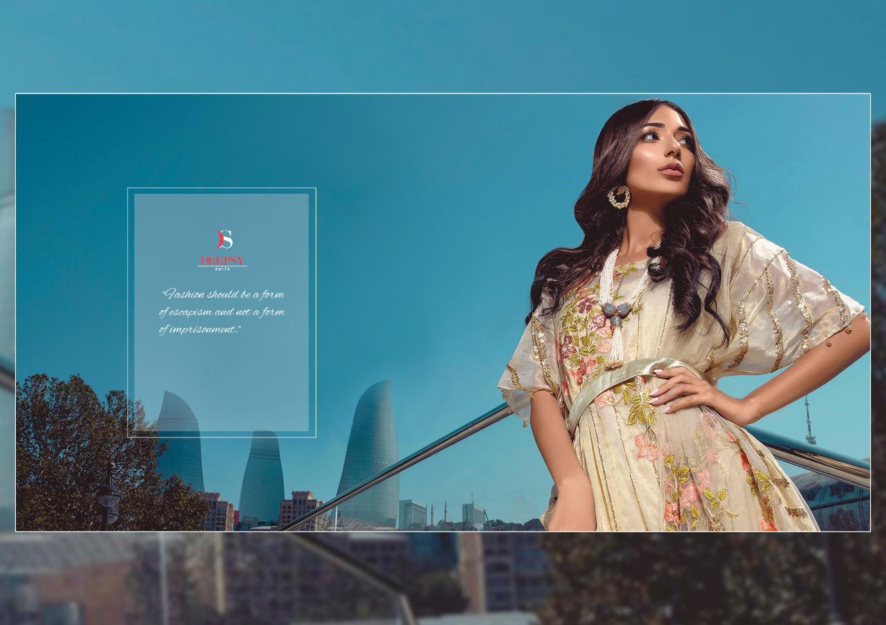 Imorzia 16 By Deepsy Series 381 Butterfly Net Dress Materials Wholesale Supplier Surat