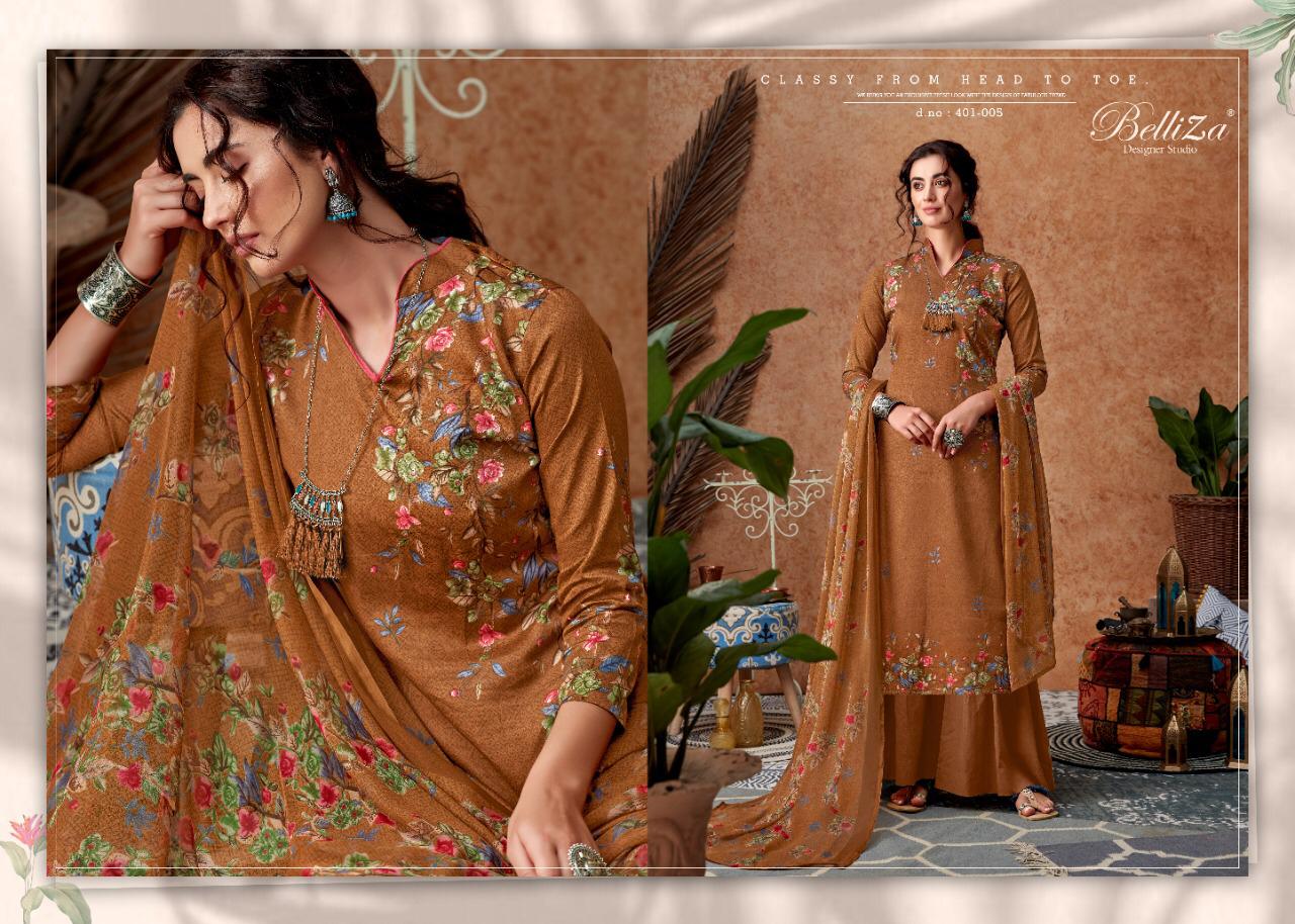 Roman Beauty By Belliza Designer Studio Jam Silk Dress Materials Wholesale Supplier Surat