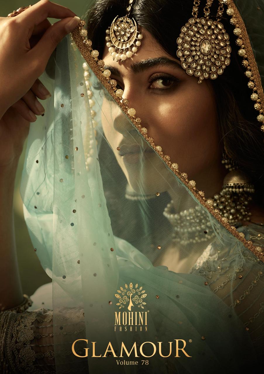 Mohini Glamour Vol 78 Series 78001 To 78005 Designer Party Wear Suits Set And Single Wholesale Suppl...
