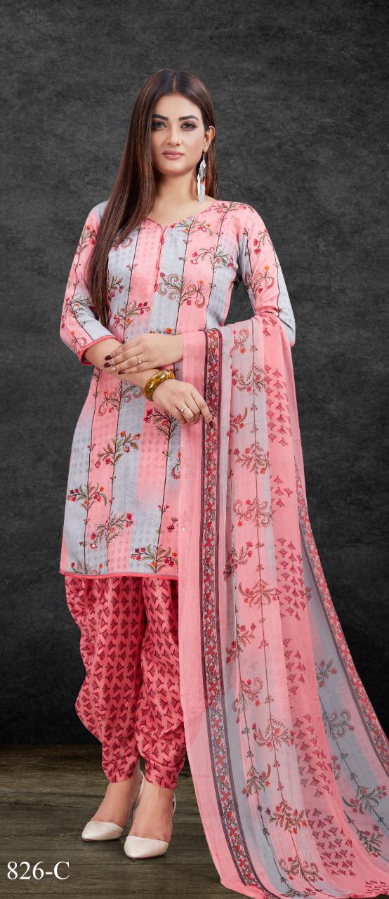 Dno 826 By Bipson Dress Materials Wholesale Supplier And Exporter India