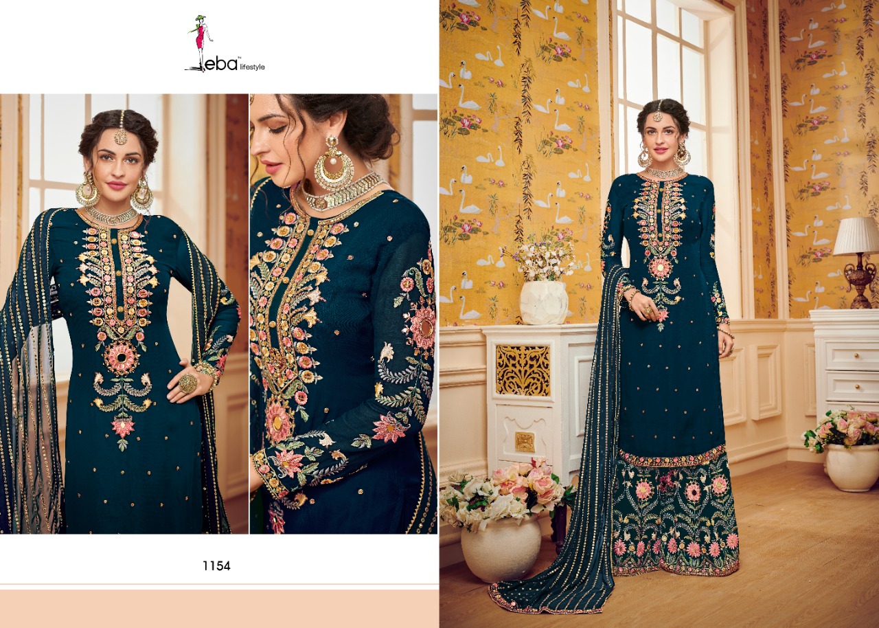 Hurma Vol 29 By Eba Lifestyle Series 1152 To 1155 Designer Suits Set And Single Wholesale Supplier A...