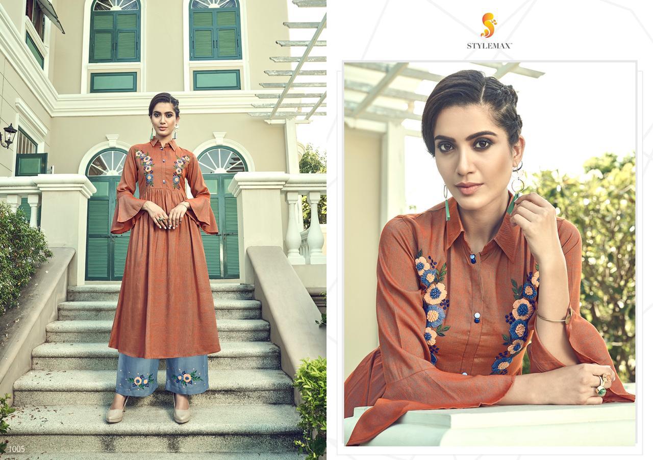 Vintage Vol 3 By Style Max Kurtis With Palazzo Wholesale Supplier Gujarat