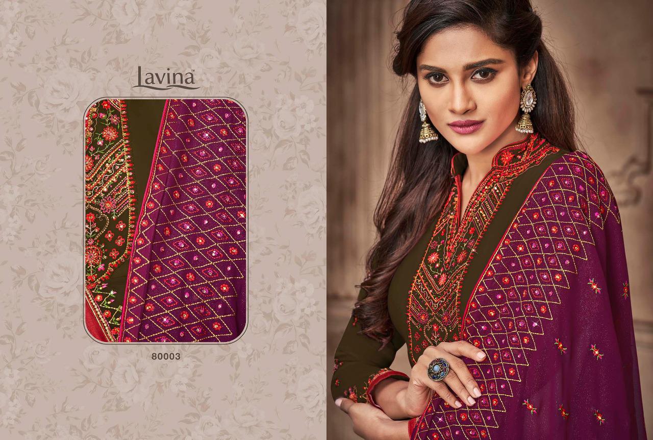 Lavina Vol 80 Series 80001 To 80006 Designer Suits Wholesale Supplier And Dealer Gujarat