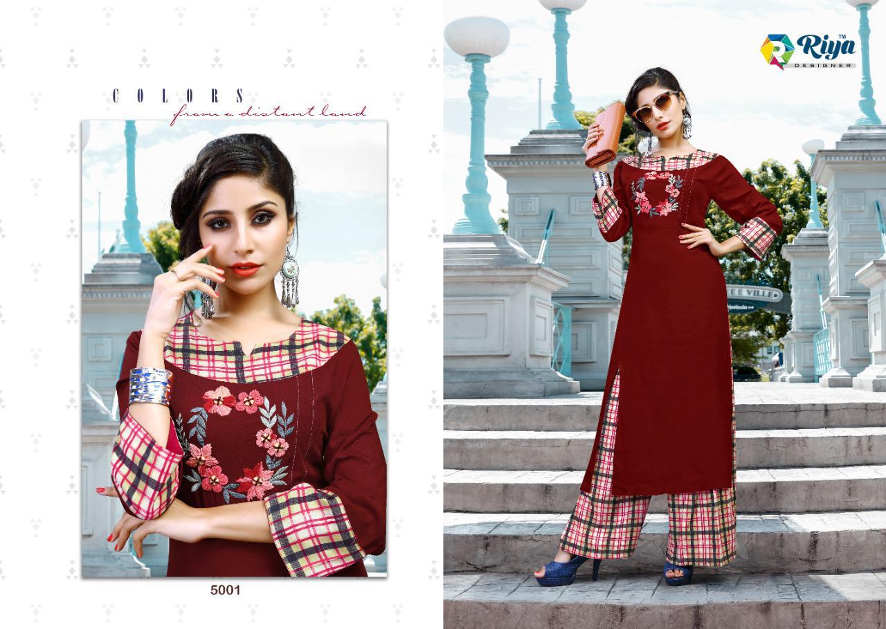 Anokhi By Riya Designer Kurti With Plazzo Wholesale Supplier Gujarat