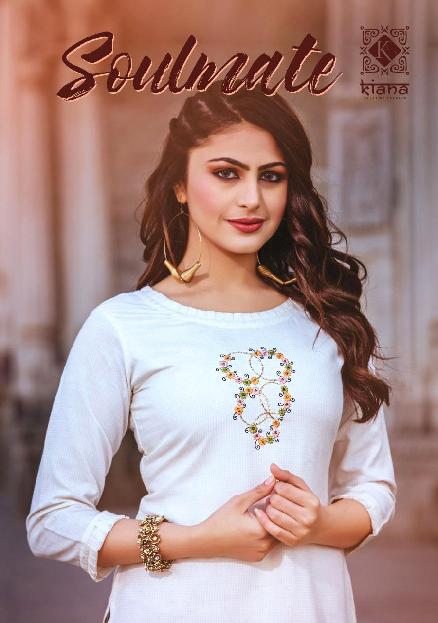 Soulmate By Kiana Fashion Reyon Kurti With Pants Wholesale Supplier Gujarat And Dealer Gujarat