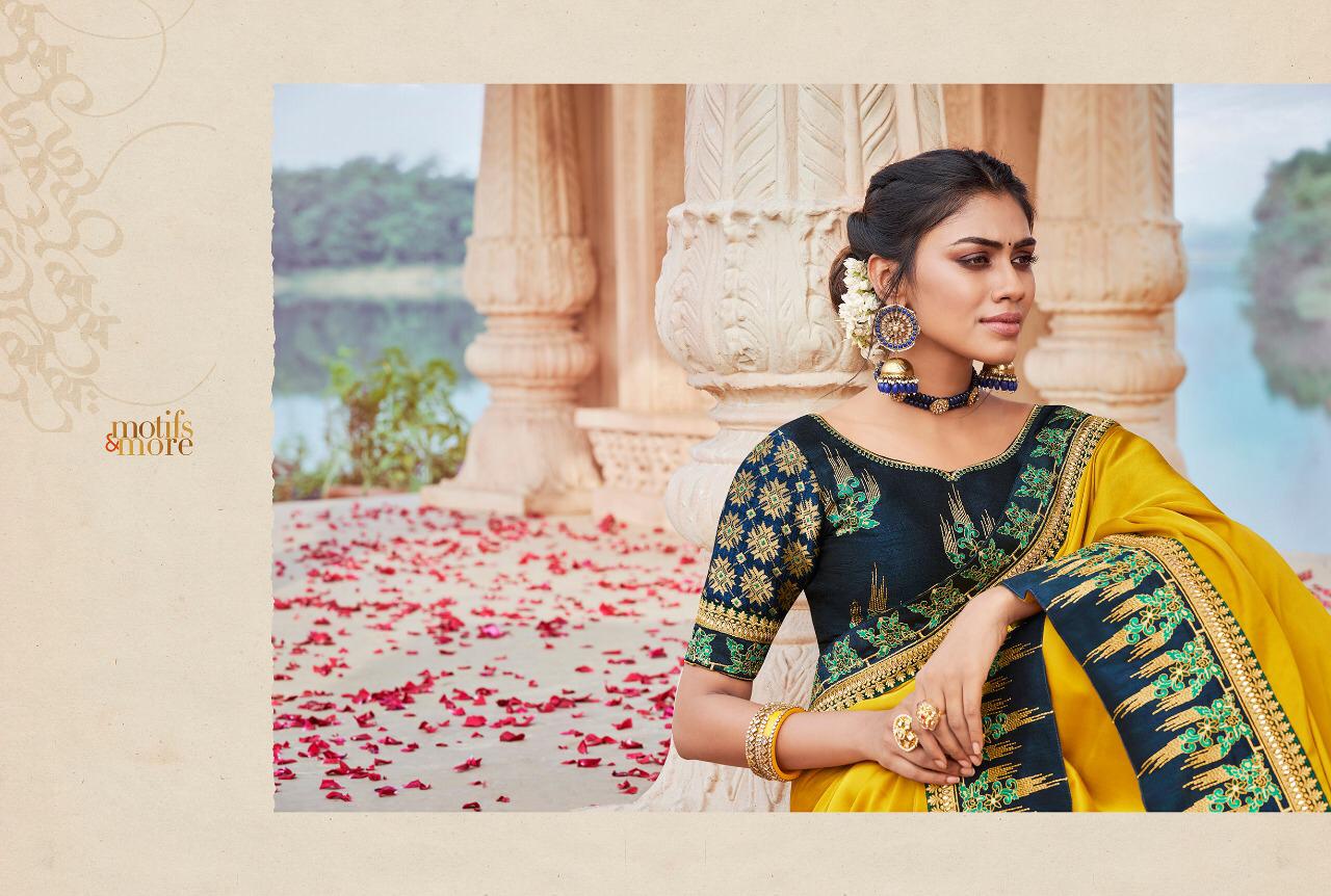 Motif And More Series 11201 To 11216 Fancy Designer Sarees Set Nd Single Wholesale Supplier Gujarat