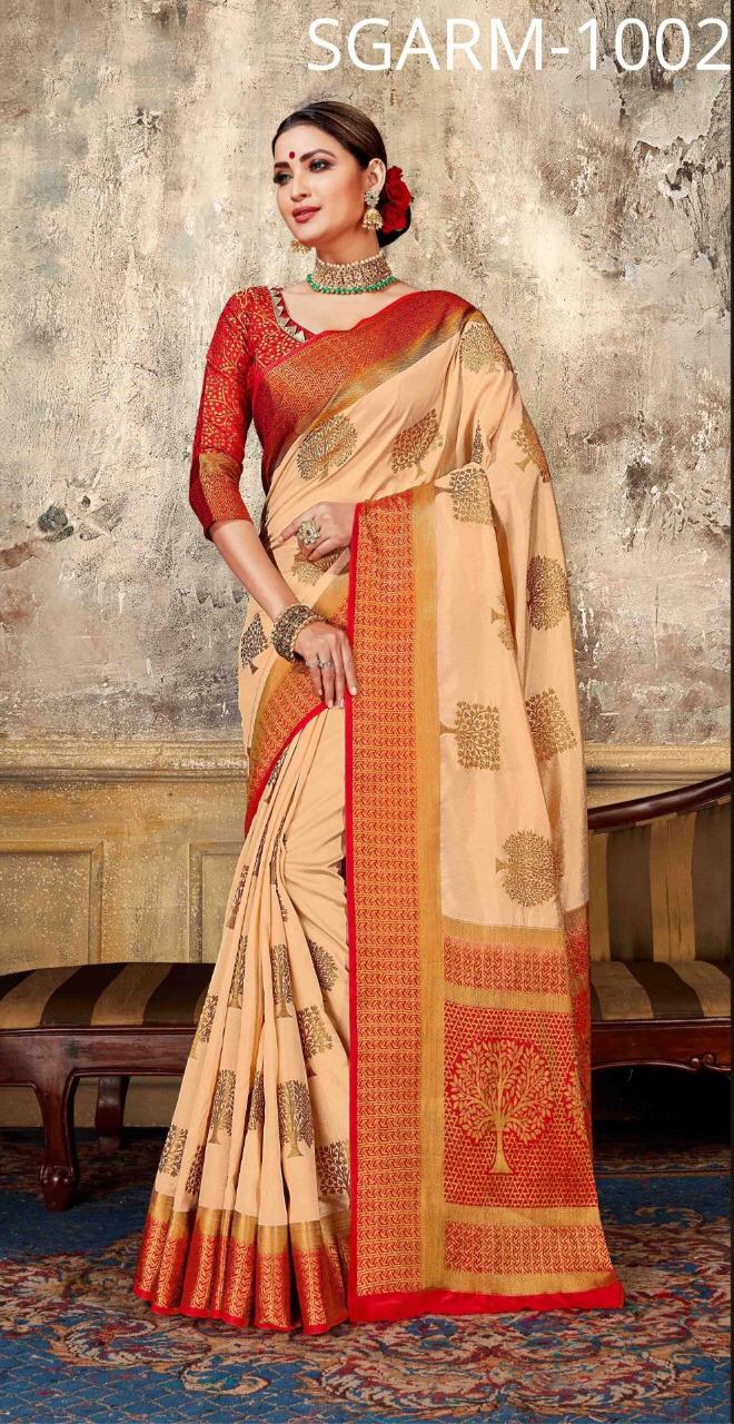 Armani By Sangam Silk Sarees Set And Single Wholesale Supplier Gujarat