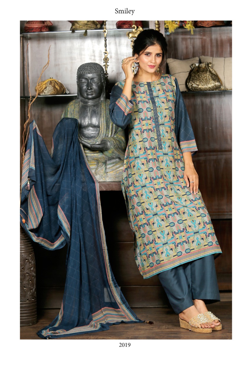 Smiley By Ethnictrend Dress Material Wholesale Supplier Gujarat