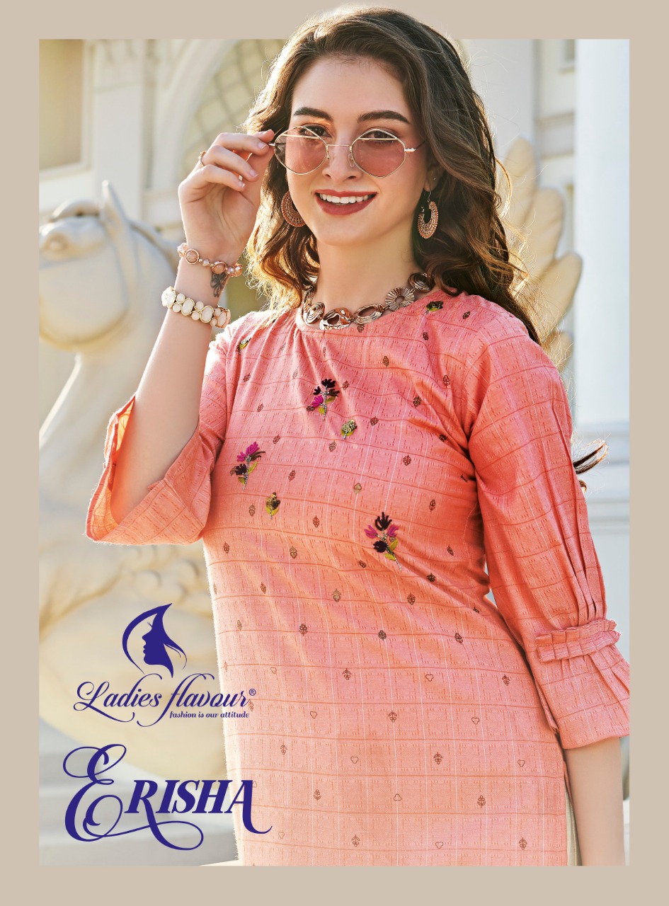 Erisha By Ladies Flavour Kurtis With Bottom Wholesale Supplier And Dealer Surat