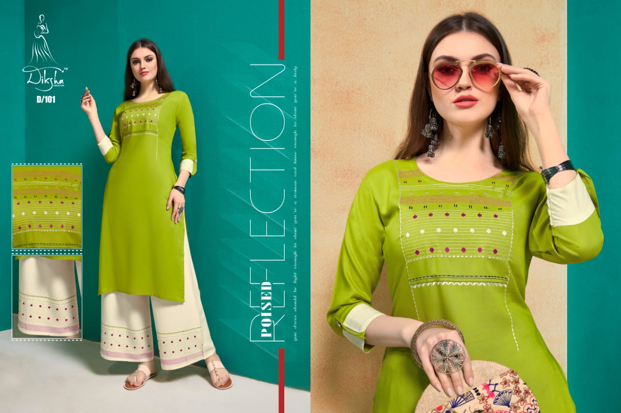 Netra Vol 1 By Diksha Fashion Kurti With Plazzo Wholesale Supplier India