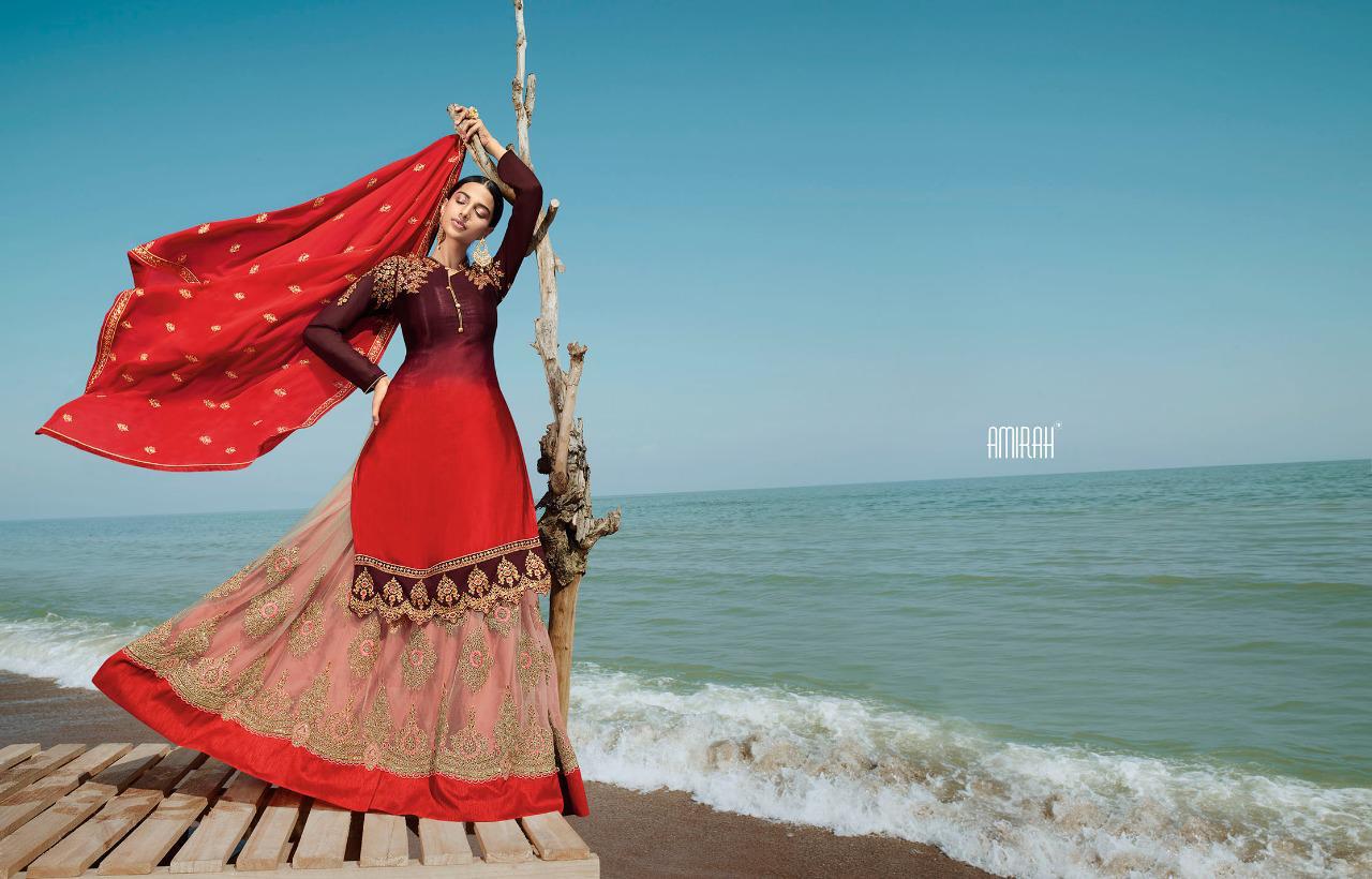 Amirah Husn Series 14051 Designer Party Wear Suits Wholesale Supplier India