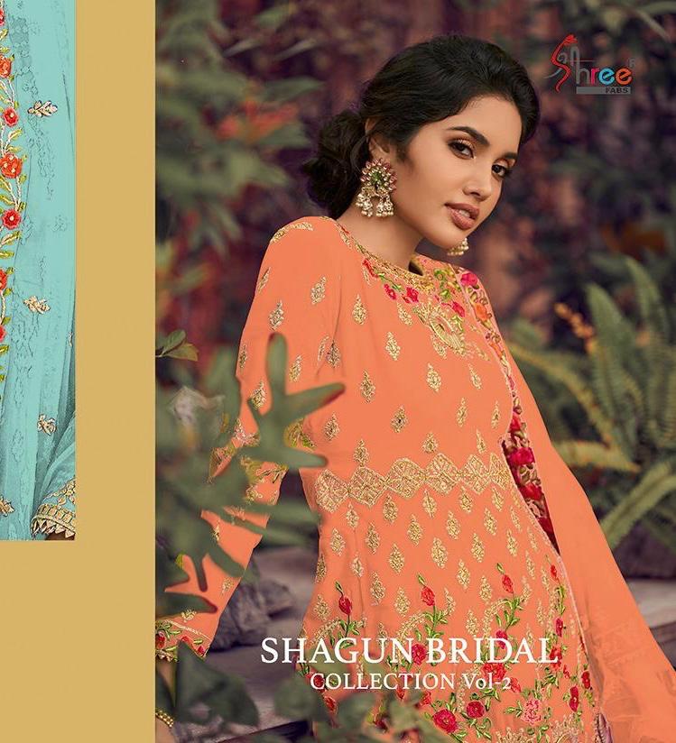 Shagun Bridal Collection Vol 2 By Shree Fabs Series  6124 Pakistani Suits Wholesale Supplier India