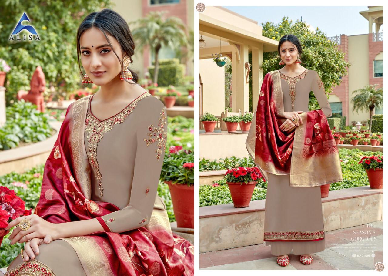 Suhan 4 By Alisa Dress Material Wholesale Supplier Gujarat