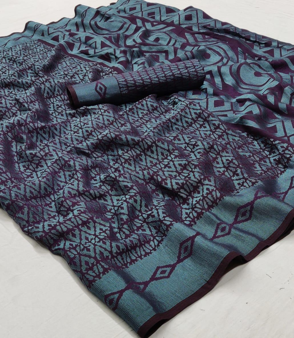 Vichitra By Lt Fashion Brasso Sarees Wholesale Supplier Surat