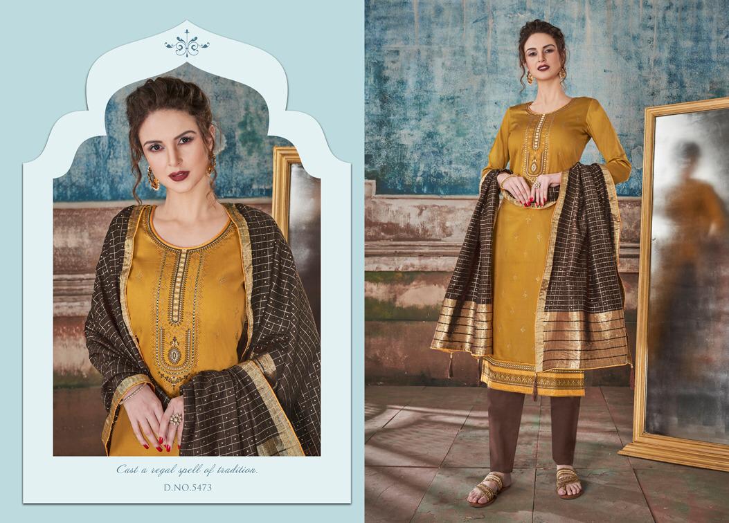 Saugat By Kessi Jam Silk Dress Material Wholesale Supplier India