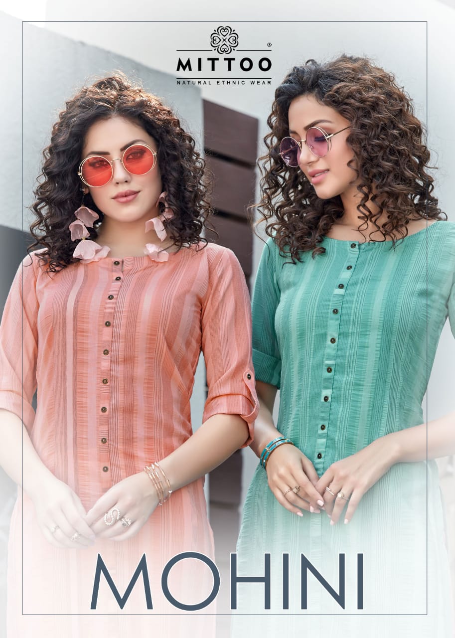 Mohini By Mittoo Reyon Kurtis With Pant Wholesale Supplier Gujarat