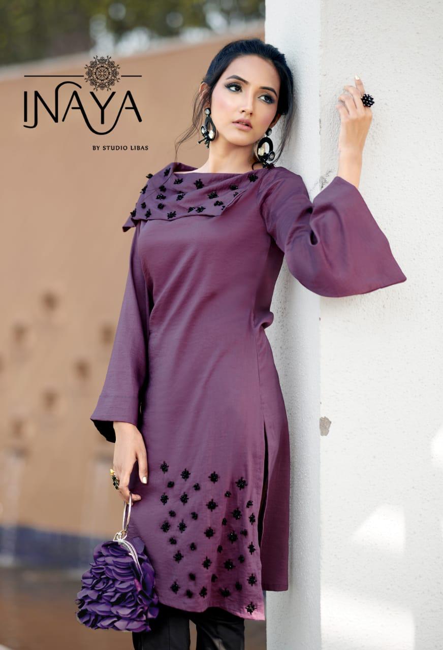 Eternal Collection Lpc 57 By Inaya Studio Libas Designer Tunic Top With Pant Wholesale Supplier Guja...