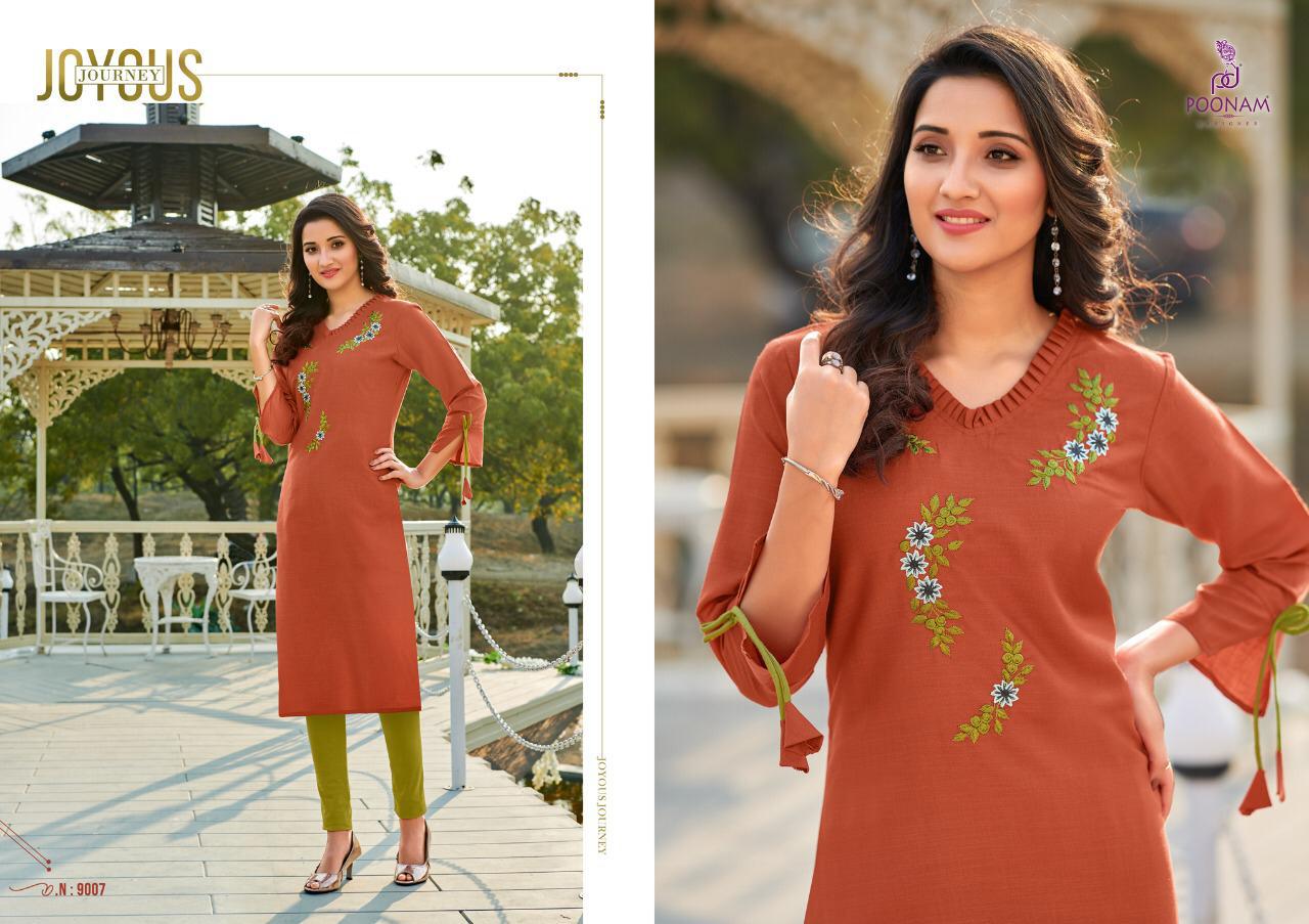 Diva Vol 9 By Poonam Designer Cotton Kurtis Wholesale Supplier Gujarat