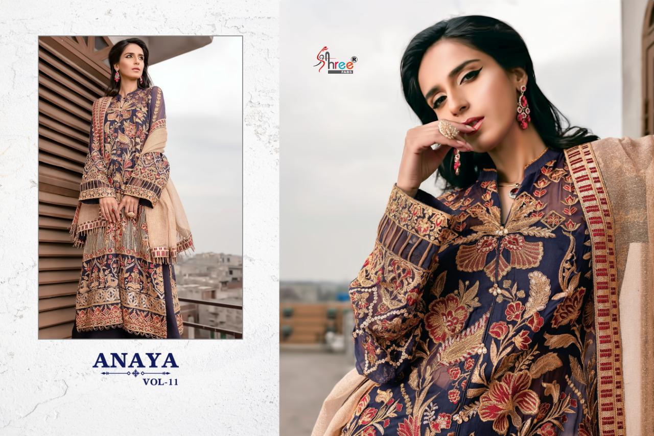 Anaya Vol 11 By Shree Fabs Pakistani Suits Wholesale Supplier India