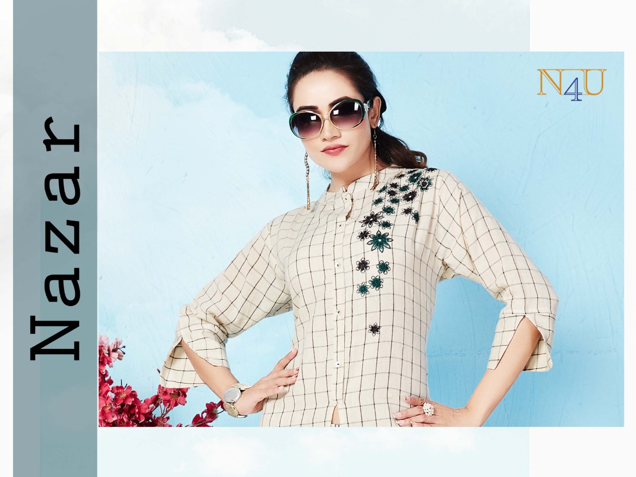 Nazar By N4u Khadi Cotton Kurtis With Pant Wholesale Supplier Gujarat