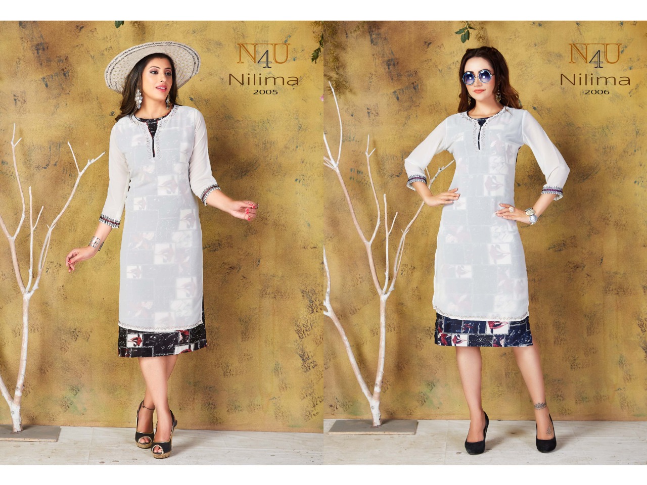 Nilima By N4u Georgette Kurtis Wholesale Supplier Gujarat
