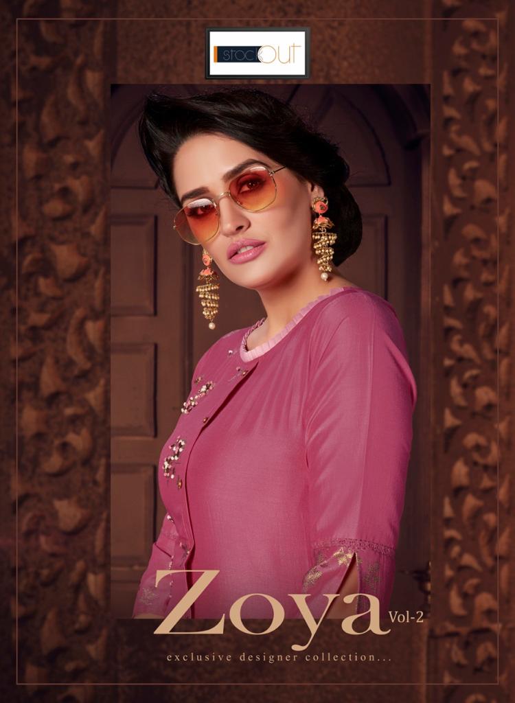 Zoya Vol 2 By Af Silk Kurtis With Plazzo Wholesale Supplier Gujarat