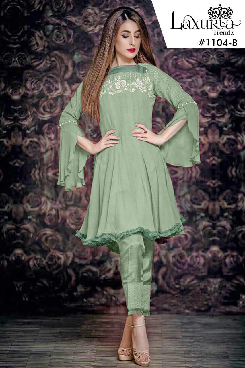 Laxurious Pretty Collection  Kurtis With Bottom Wholesale Supplier Gujarat