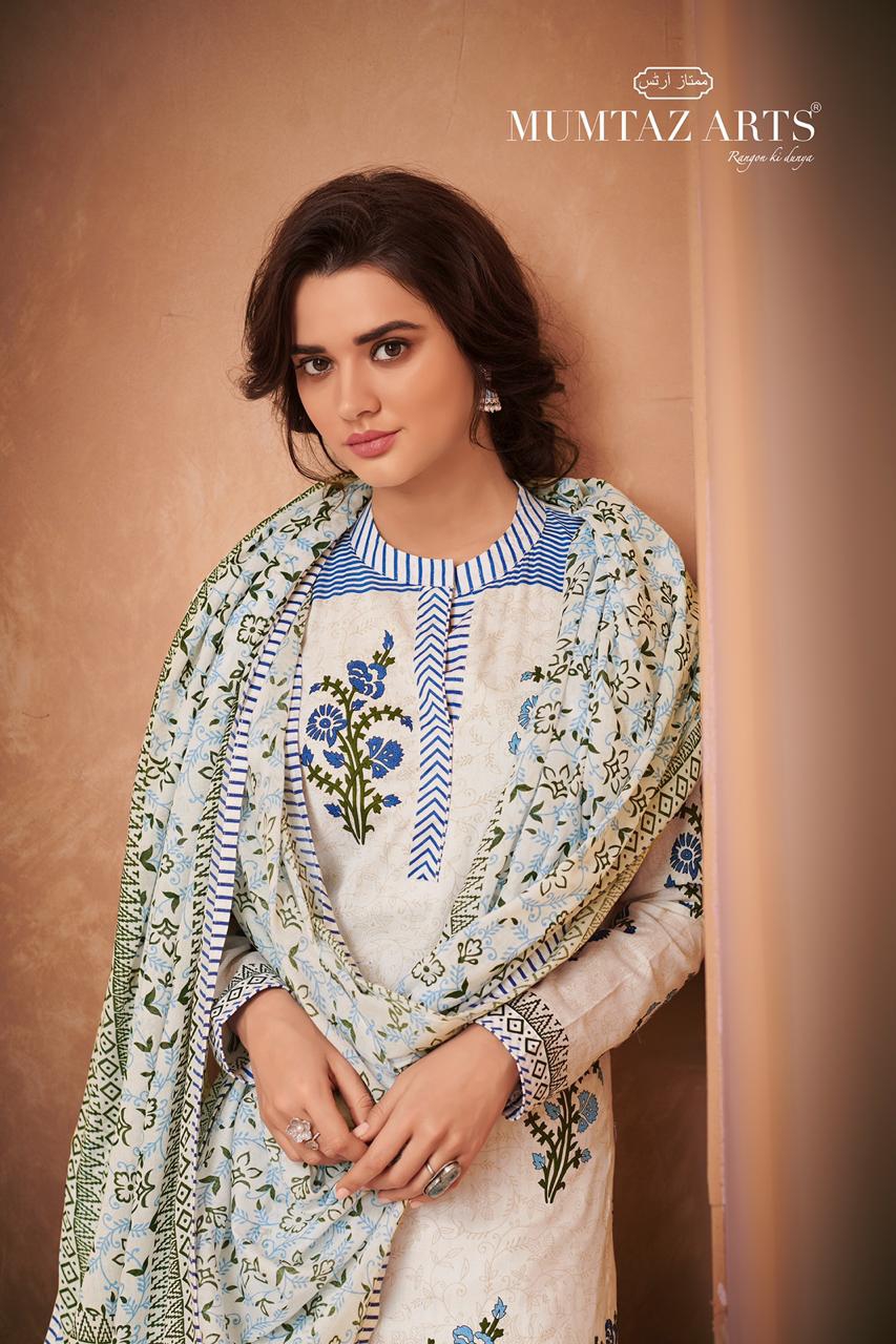 Mumtaz Arts Spring Floral Cotton Dress Matarials Wholesale Supplier Gujarat