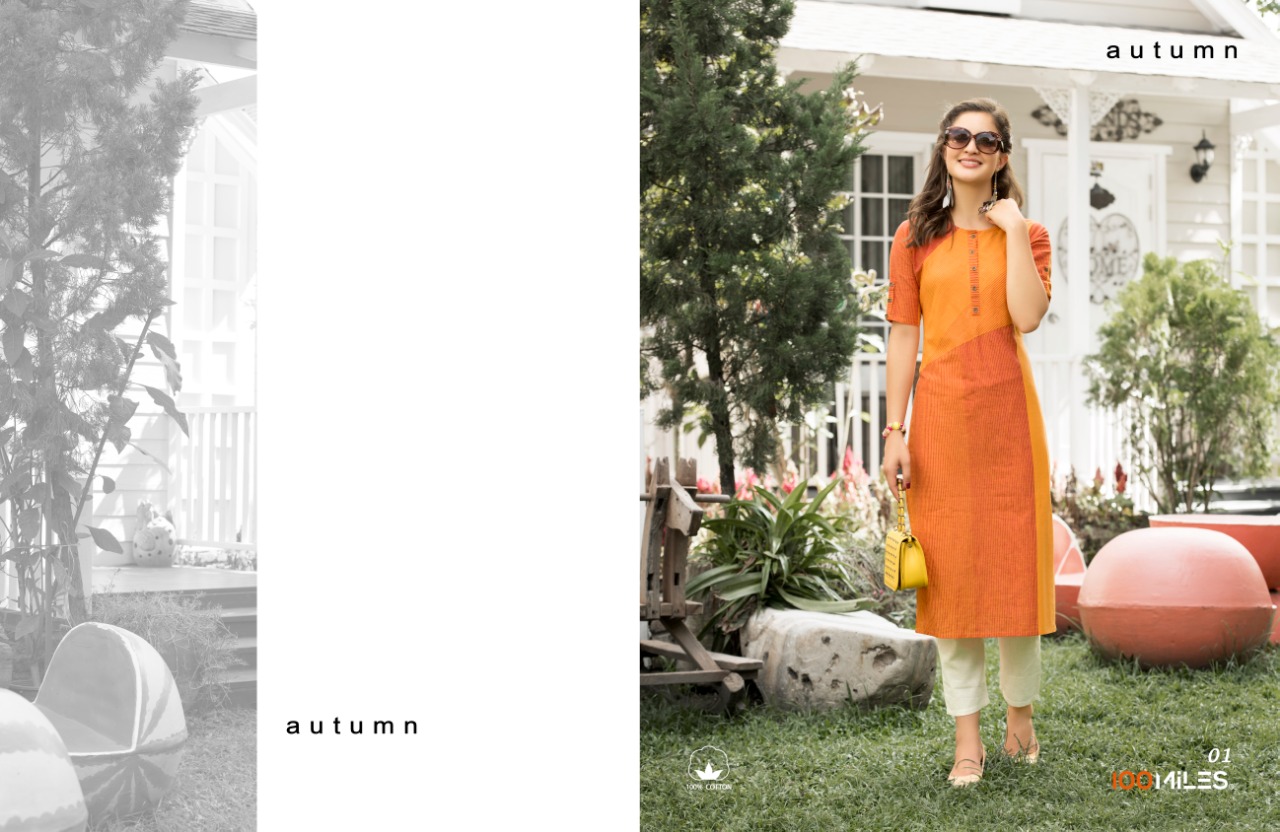 Autumn By 100miles Cotton Kurtis Wholesale Dealer Gujarat