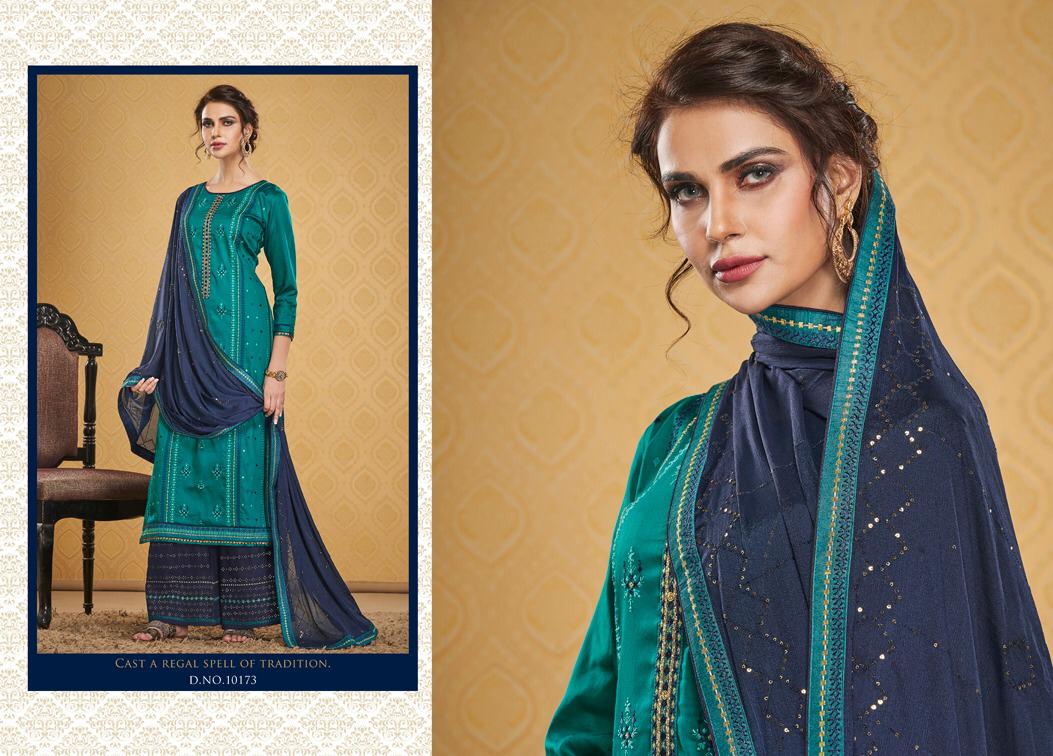 Safari By Kessi Ramaiya Jam Silk Dress Matarials Wholesale Supplier Surat