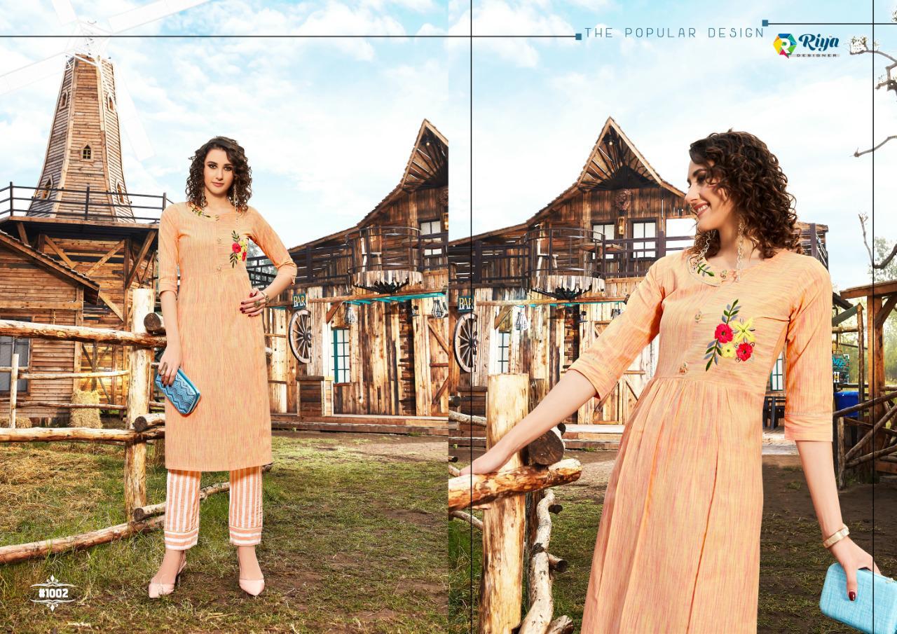 Lime Light By Riya Designer Kurtis With Bottom Wholesale Supplier Gujarat