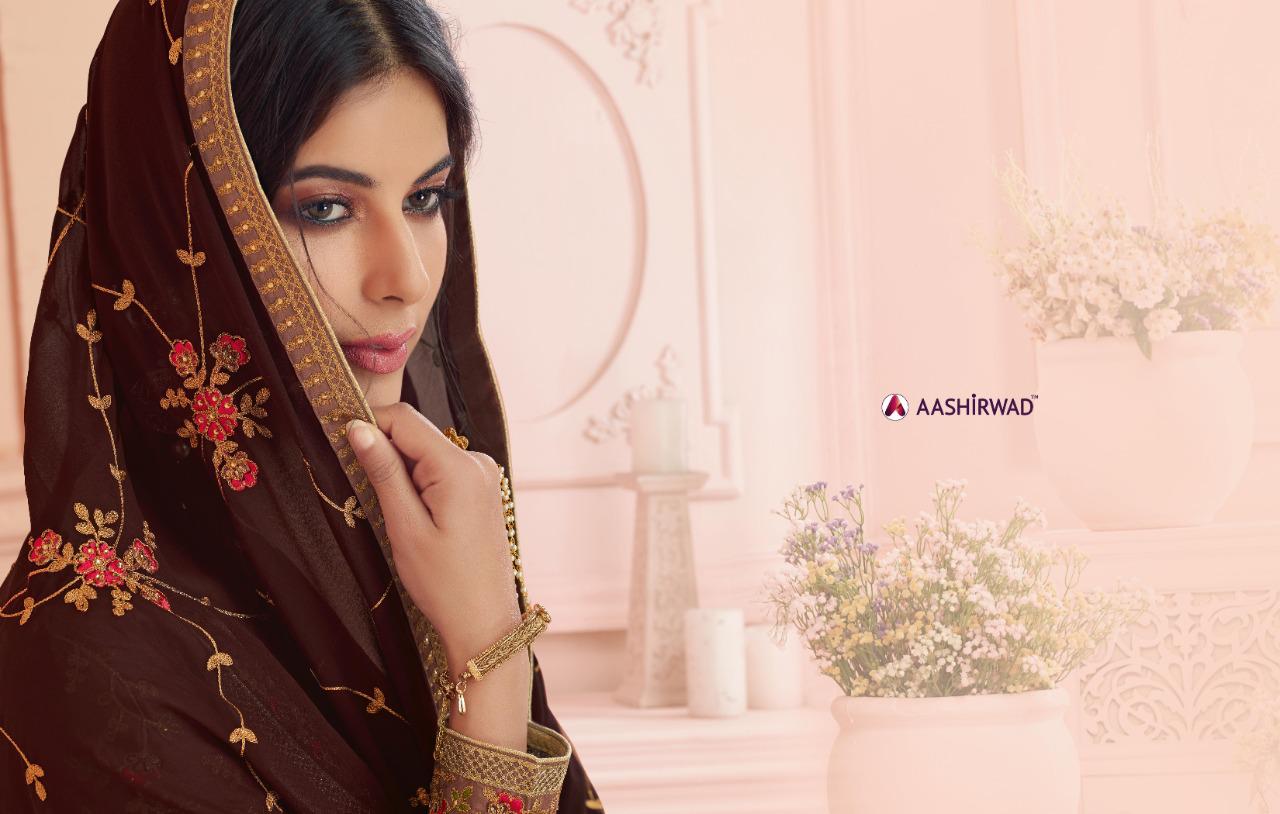 Aashirwad Nirva Series 7126 To 7132 Designer Suits Wholesale Supplier Gujarat