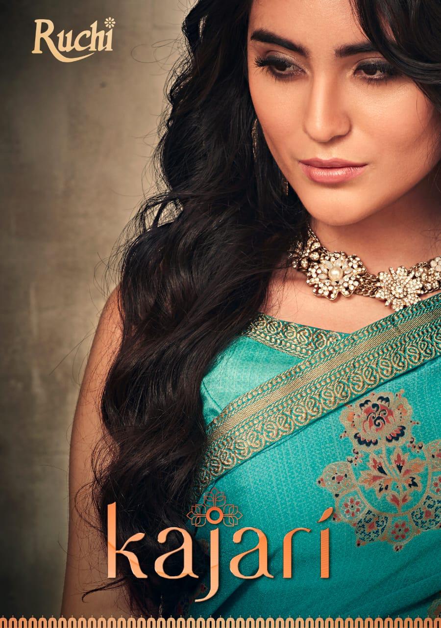 Kajari By Ruchi Series 101 To 110 Sarees Set And Single Wholesale Supplier Gujarat