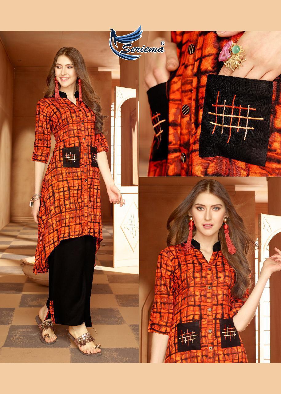 Kumb Iconic By Seriema Kurtis Plazzo  Wholesale Supplier Gujarat