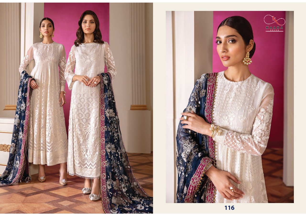 Kaara Suits Series 116 To 119 Pakistani Suits Wholesale Supplier Gujarat