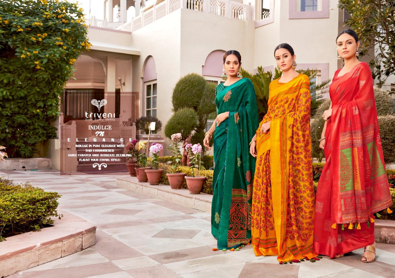 Hawayein By Triveni Sarees Wholesale Dealer Surat