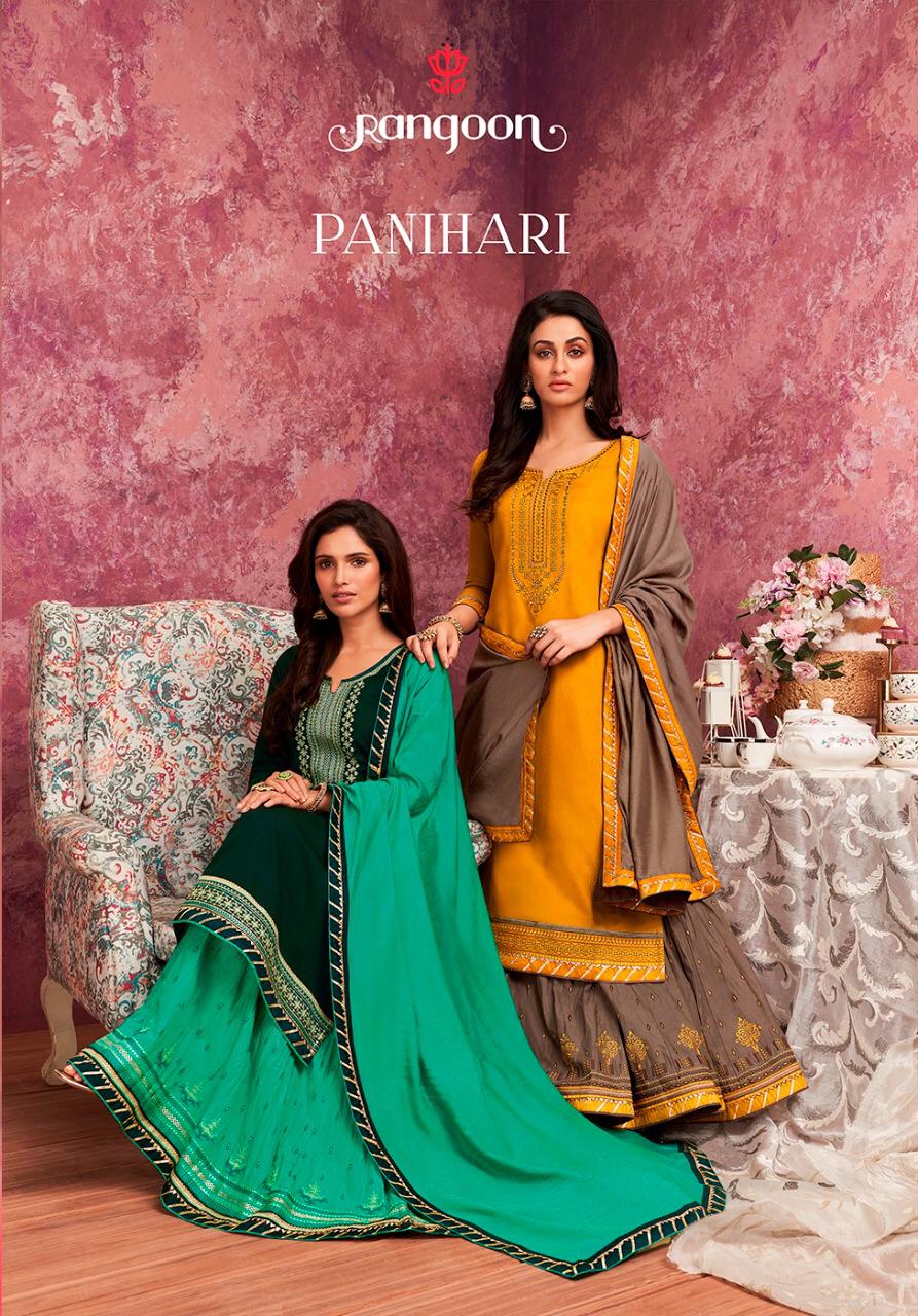 Panihari By Rangoon Kurtis With Bottom Duppta Wholesale Supplier Gujarat