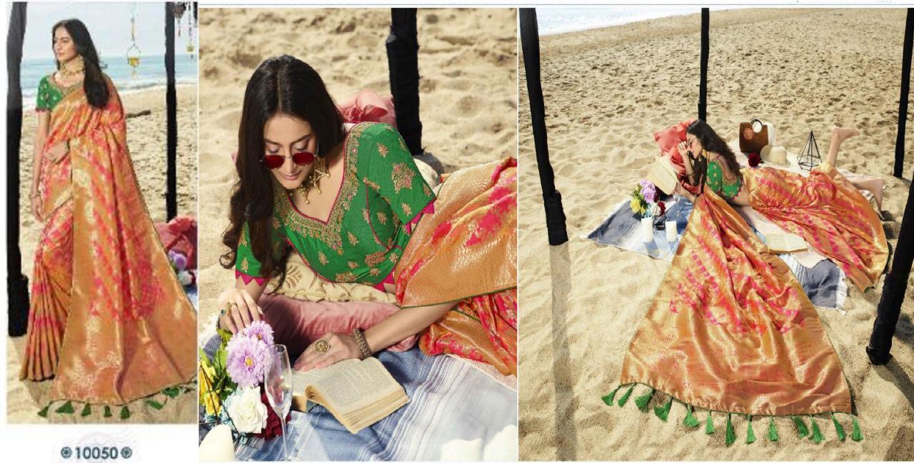 Vrindavan Vol 7 By Royal Series 10043 To 10057 Silk Sarees Wholesale Supplier Gujarat