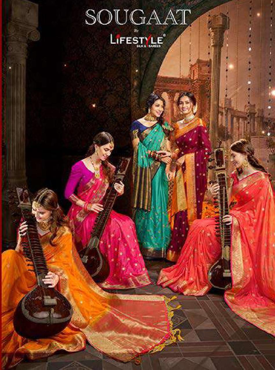 Sougat By Lifestyle Silk Sarees Wholesale Supplier And Dealer Gujarat