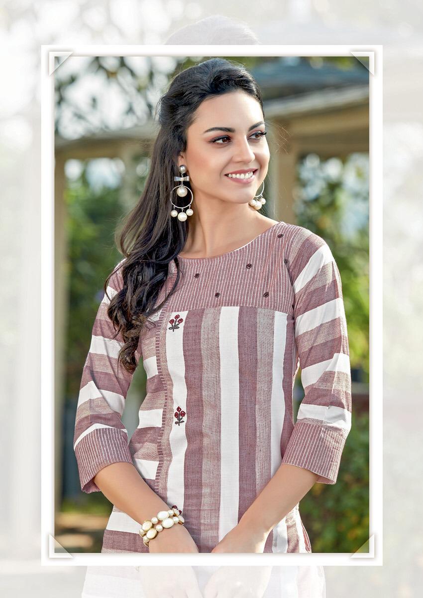 Koodee Colorbar 3 Kurti With Bottom Wholesale Supplier And Dealer Gujarat
