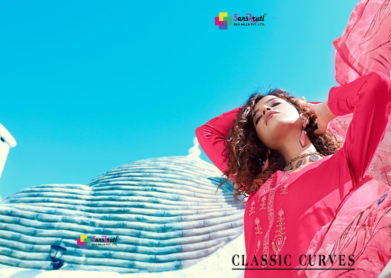 Classic Curves By Sanskruti Silk Mills Dress Materials Wholesale Supplier Gujarat