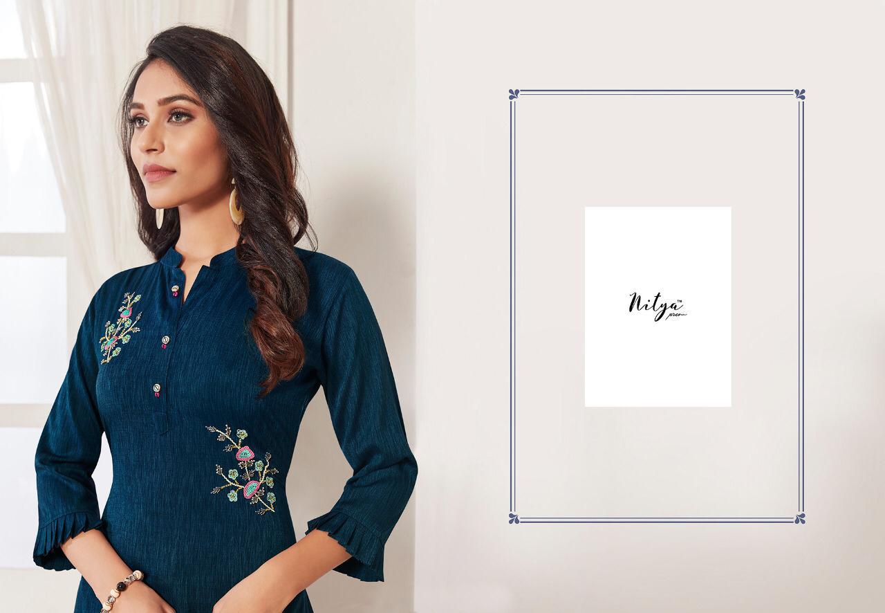 Lt Nitya Femista Kurtis Wholesale Supplier And Dealer Surat