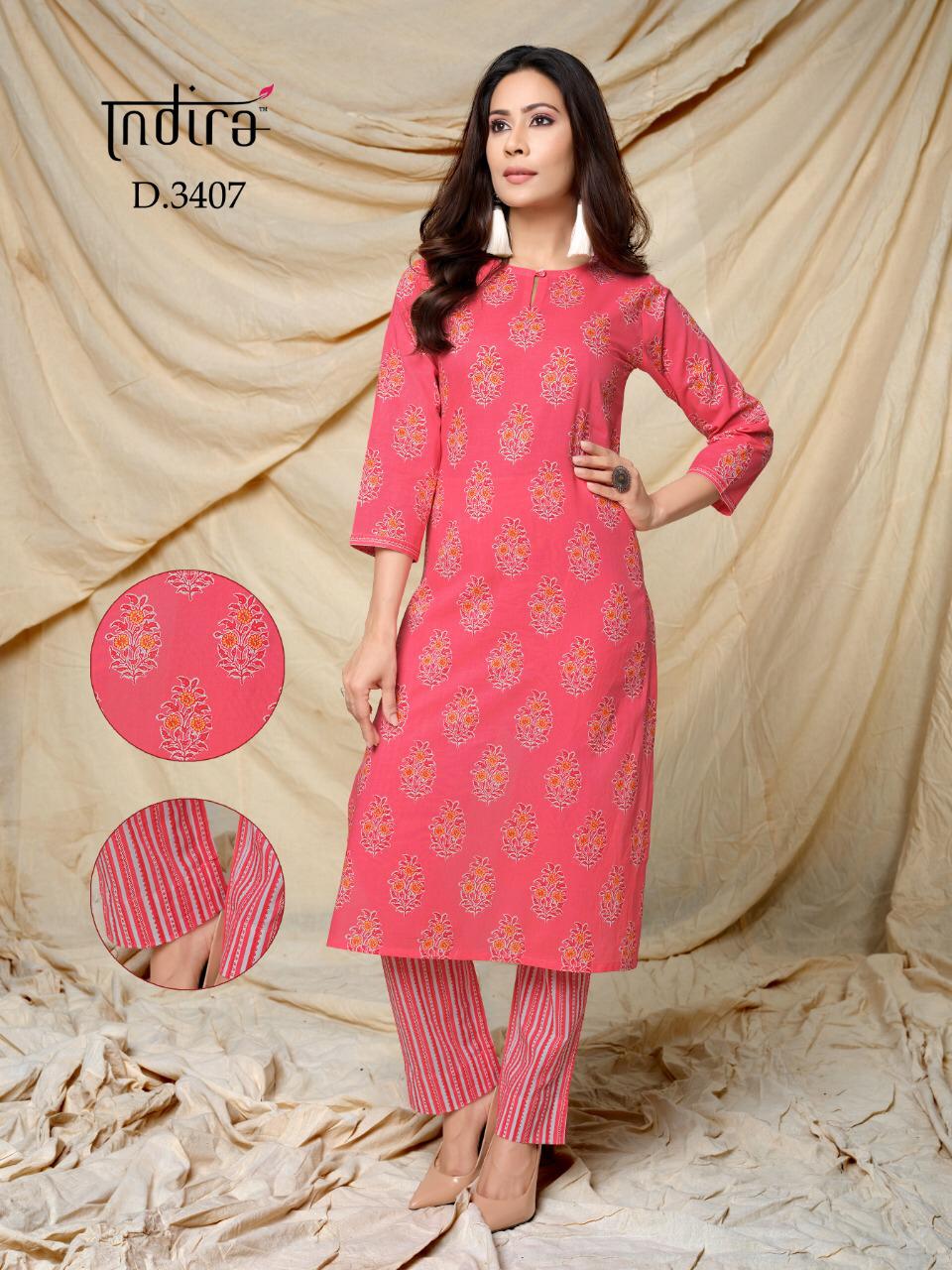 Roze Meher By Indira Apparels Kurtis With Bottom Wholesale Dealer And Exporter India